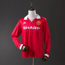 Camisa M. United Retro 1992/94 - Manga Longa - Allteams Imports