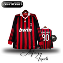 Camisa Retro Manga Longa AC Milan Ronaldinho Gaucho 2009/10