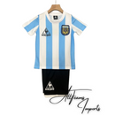 Kit Infantil Seleção Argentina 1986