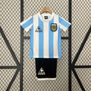 Kit Infantil Seleção Argentina 1986