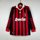 Camisa Retro Manga Longa AC Milan Ronaldinho Gaucho 2009/10