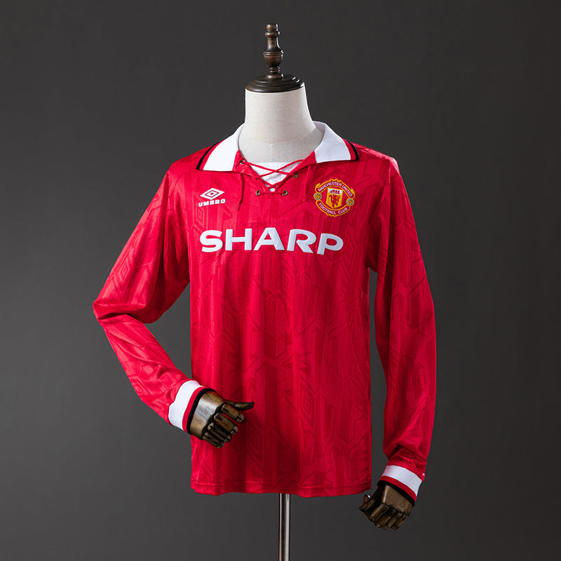 Camisa M. United Retro 1992/94 - Manga Longa - Allteams Imports