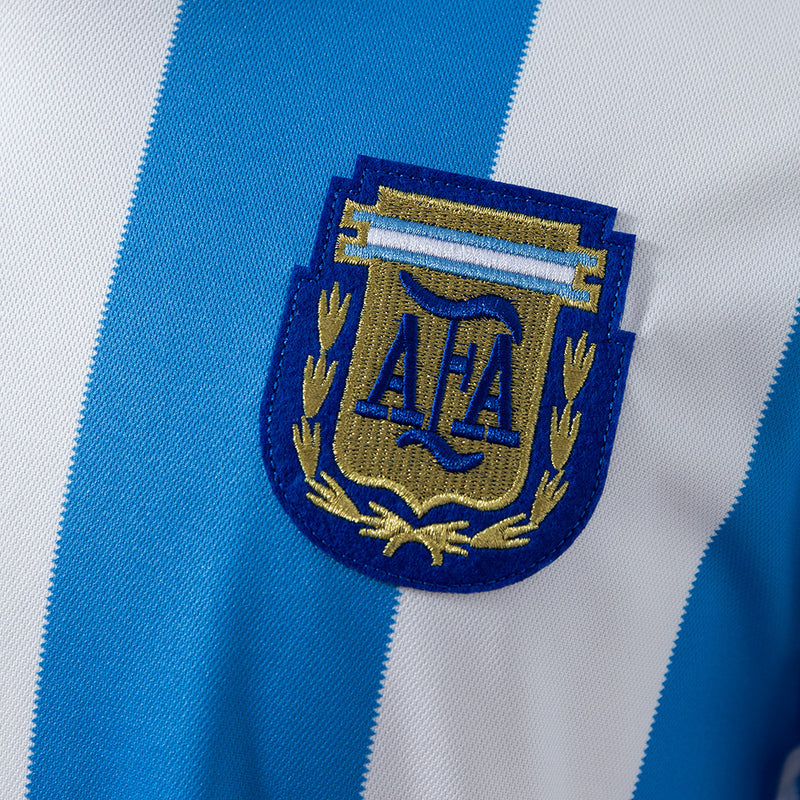 Camisa Seleção Argentina Retro 1986 - Manga Longa - Allteams Imports
