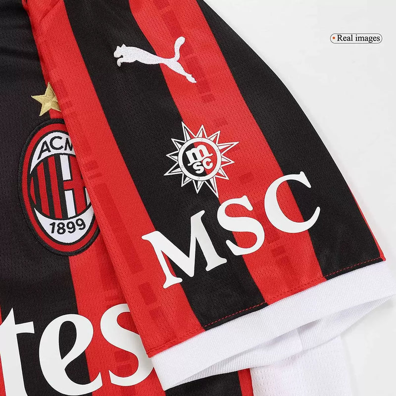 AC Milan Home Soccer Jersey 2024/25 Masculino