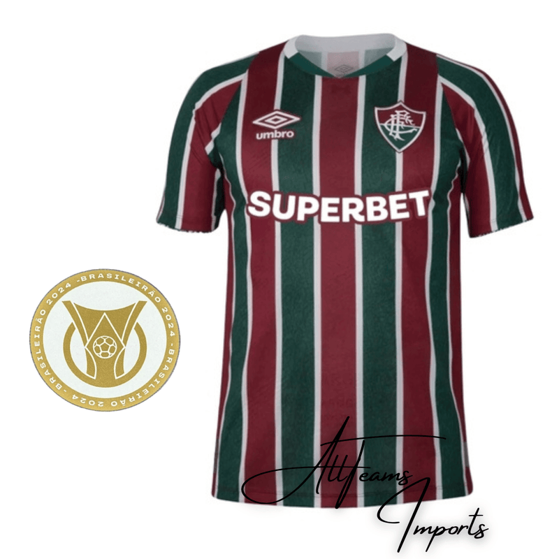 Camisa Fluminense 24/25 + Pacth Brasileirão (Masculino)