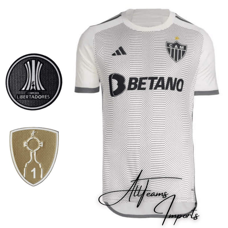 Camisa Atlético Mineiro 24/25 + Pacths Libertadores (Masculino)