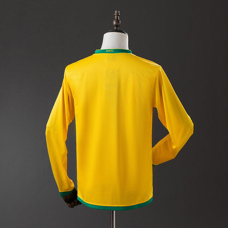Camisa Seleção Brasileira Retro 2006 - Manga Longa - Allteams Imports