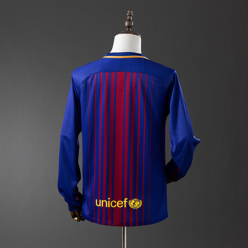 Camisa Barcelona 2017/18 - Manga Longa - Allteams Imports