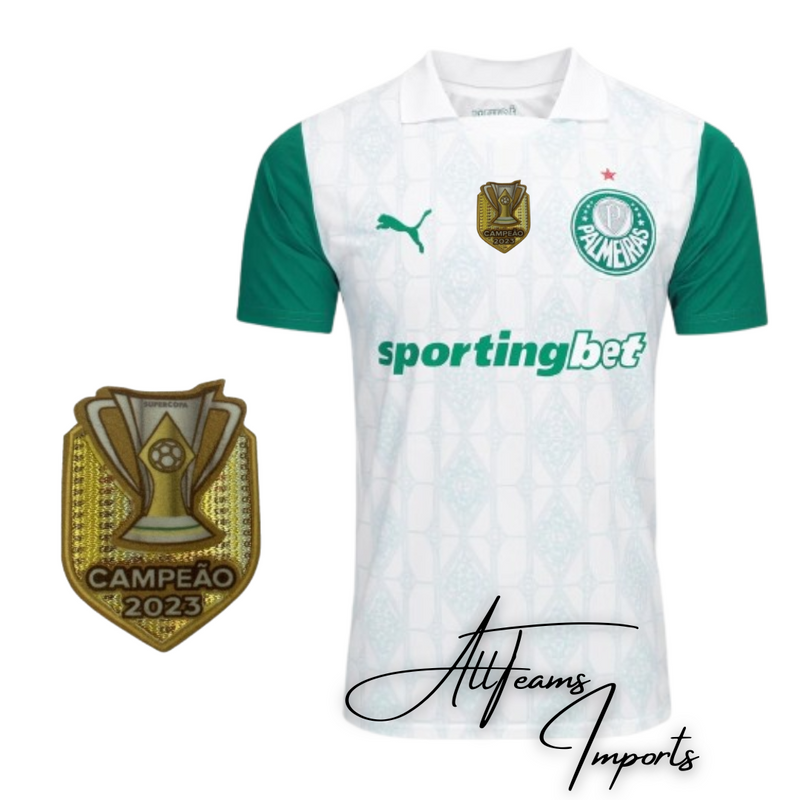 Camisa II Lançamento Palmeiras 25/26 + Pacth Campeão Brasileiro 2023 (Masculino)