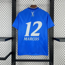 Camisa Retrô Palmeiras 1999 Azul São Marcos Personalizada | Raridade Premium Vintage