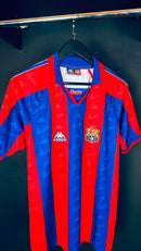 Camisa Retrô Barcelona 1996/97 Ronaldo 9 - Tamanho M Pronta Entrega