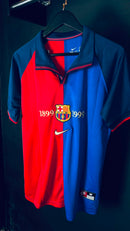 Camisa Retrô Barcelona Centenário 1999/00 Rivaldo 11 Tamanho M Pronta Entrega