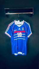 Camisa Retrô França 1998 Zidane 10 - Tamanho M Pronta Entrega