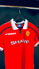 Camisa Retrô Manchester United 1998/99 Beckham 7 - Tamanho M Pronta Entrega