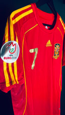 Camisa Espanha Euro 2008 David Villa 7 - AllTeams Imports