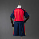 Kit Infantil Seleção Espanha - Copa do mundo 2006– Uniforme Completo Infantil (Camisa + Shorts)