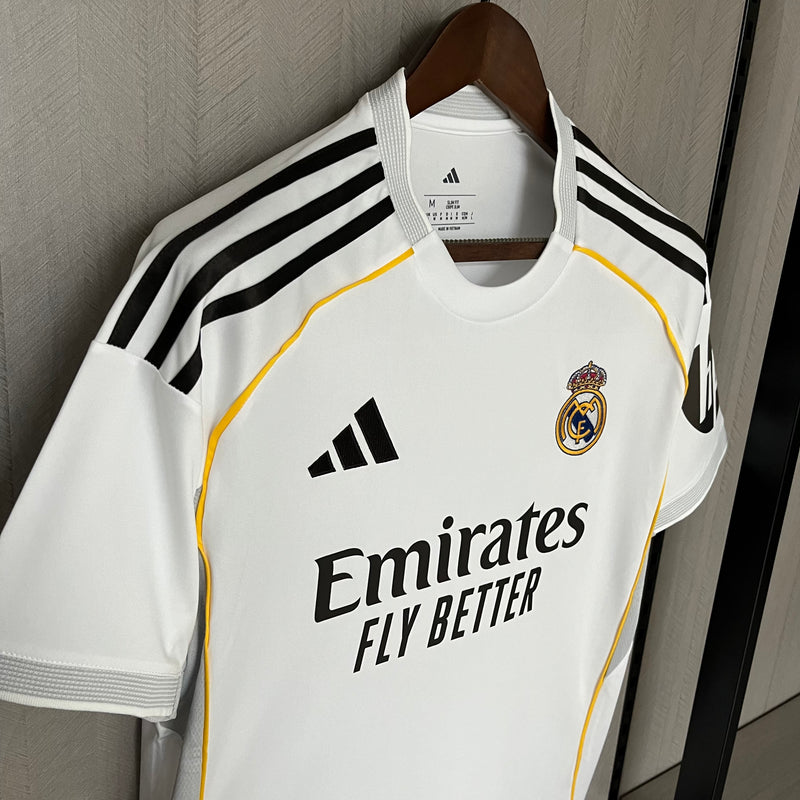 Real Madrid Home Jersey 2025/26 Masculino