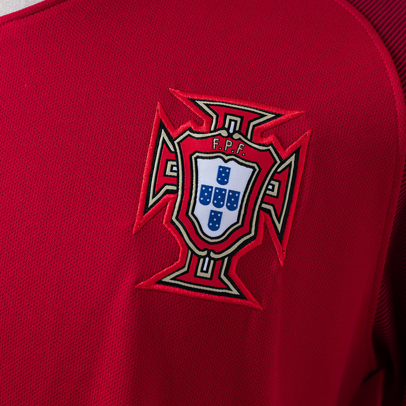 Camisa Seleção Portugal Retro 2016 - Manga Longa - Allteams Imports