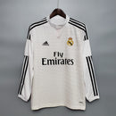 Camisa Retrô Real Madrid 2014/15 Home Manga Longa Premium + Patches Champions League | Allteams Imports