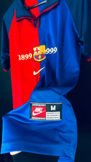 Camisa Retrô Barcelona Centenário 1999/00 Rivaldo 11 Tamanho M Pronta Entrega