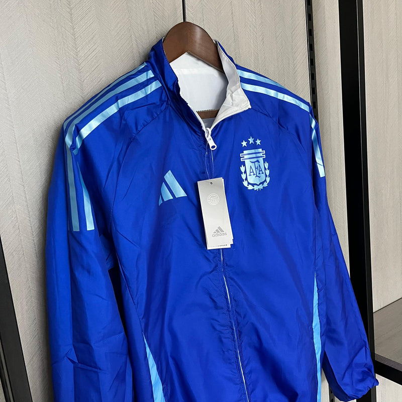 Jaqueta Corta Vento 2em1 Seleção Argentina 24/25 (Frente e Verso)