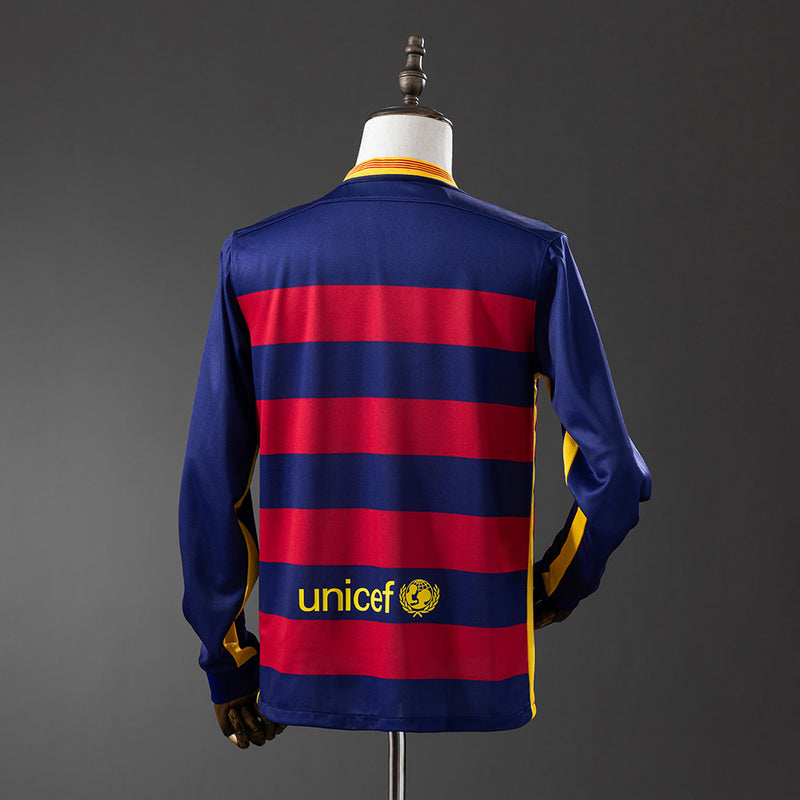 Camisa Retro Barçelona 2015/16 - Manga Longa - Allteams Imports