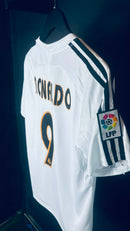 Camisa Retrô Real Madrid 2003/04 Ronaldo 9 - Tamanho M Pronta Entrega