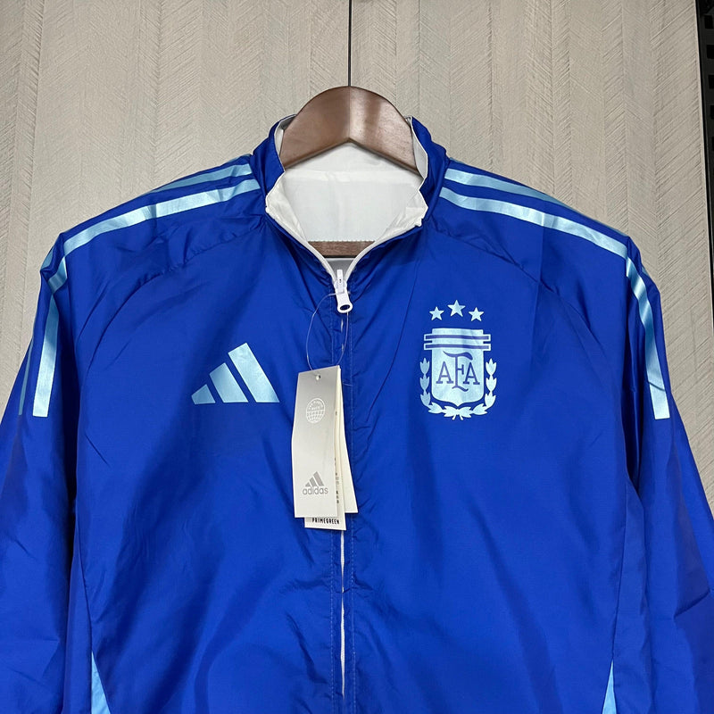Jaqueta Corta Vento 2em1 Seleção Argentina 24/25 (Frente e Verso)