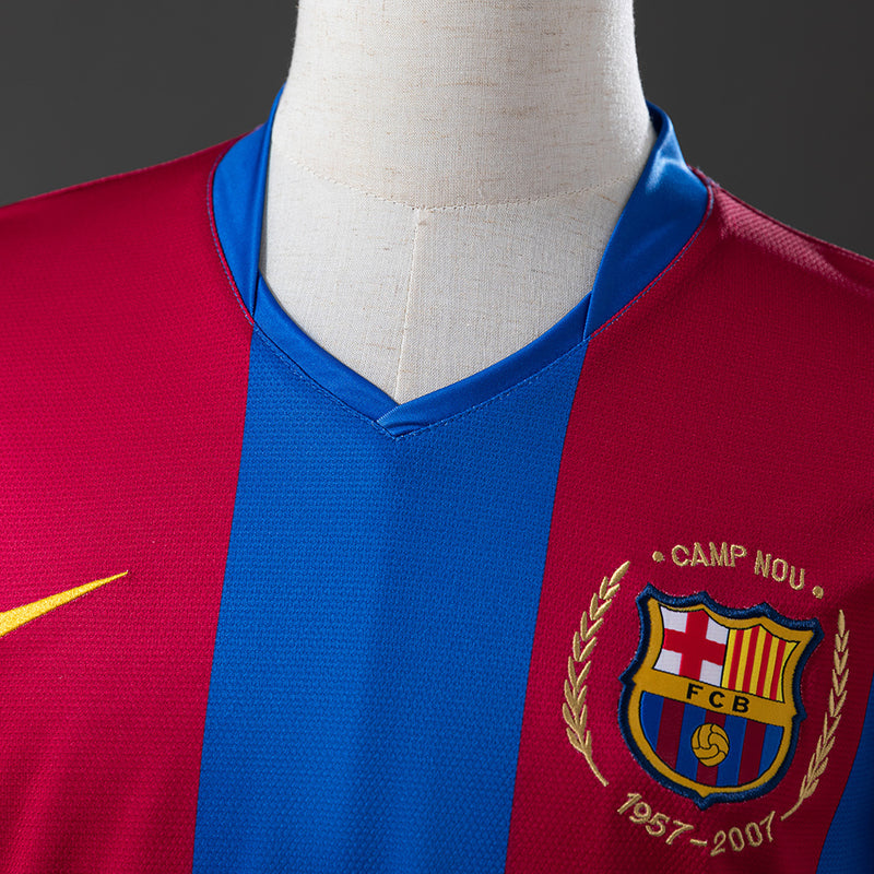 Camisa Barcelona 2007/08 - Manga Longa - Allteams Imports