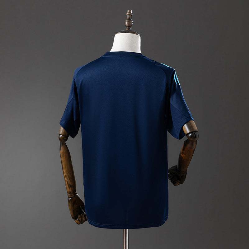 Camisa Torcedor Flamengo 25/26 Treino Comissão Adidas Feminina - Azul+Vermelho
