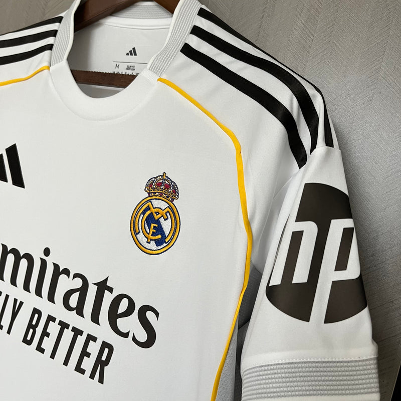 Real Madrid Home Jersey 2025/26 Masculino
