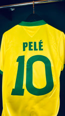 Camisa Retrô Brasil 1958 Pelé 10 - Tamanho M Pronta Entrega