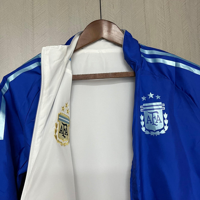 Jaqueta Corta Vento 2em1 Seleção Argentina 24/25 (Frente e Verso)