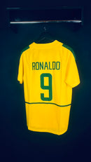 Camisa Retrô Brasil 2002 Ronaldo Fenômeno 9 – Tamanho M