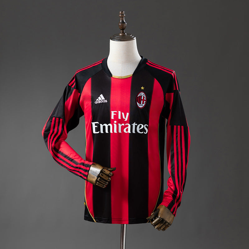 Camisa Retro Milan 2010/11 - Manga Longa - Allteams Imports