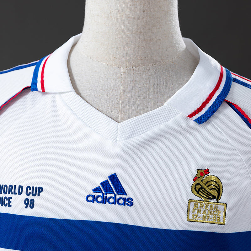 Camisa II Seleção França Retro 1998 - Manga Longa - Allteams Imports