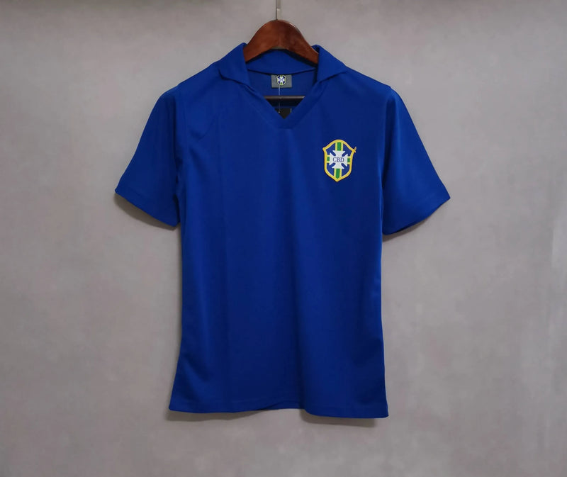 Camisa Retro Rei Pelé Seleção Brasileira 1958 Masculino