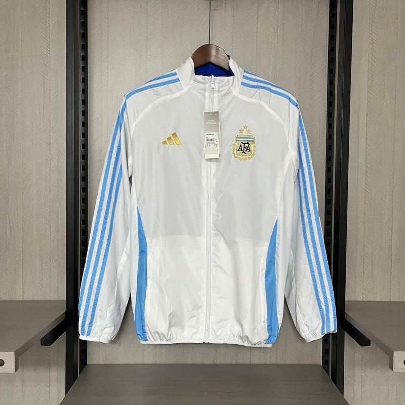 Jaqueta Corta Vento 2em1 Seleção Argentina 24/25 (Frente e Verso)