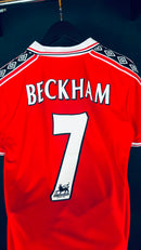 Camisa Retrô Manchester United 1998/99 Beckham 7 - Tamanho M Pronta Entrega