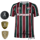 Camisa Torcedor Fluminense 24/25 + Pacth Campeão da Libertadores (Masculino)