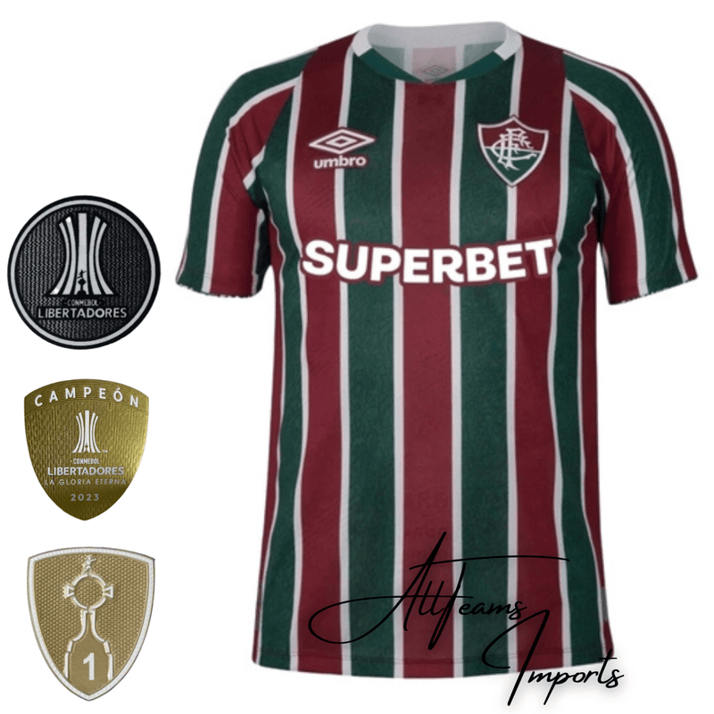 Camisa Fluminense 24/25 + Pacth Campeão da Libertadores (Masculino)