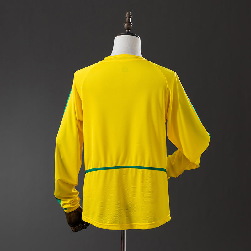 Camisa Seleção Brasileira Retro 2002 - Manga Longa - Allteams Imports