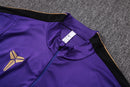 Conjunto de Treino de Inverno Barcelona 2026/27 Roxo e Preto com Dourado