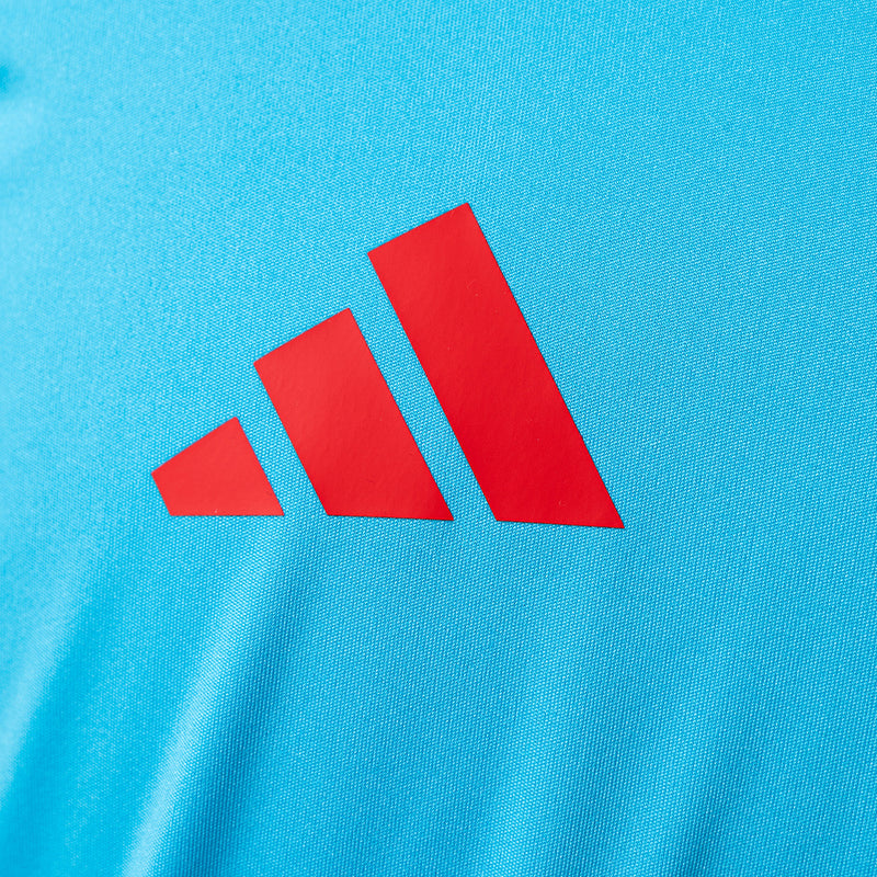 Camisa Torcedor Flamengo 25/26 Treino Comissão Adidas Feminina - Azul+Vermelho
