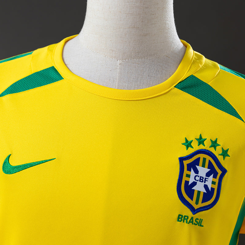 Camisa Seleção Brasileira Retro 2002 - Manga Longa - Allteams Imports