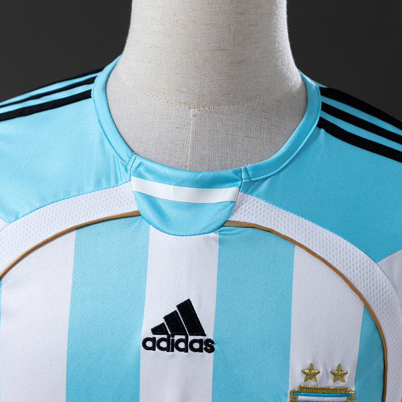 Camisa Seleção Argentina Retro 2006 - Manga Longa - Allteams Imports