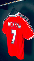 Camisa Retrô Manchester United 1998/99 Beckham 7 - Tamanho M Pronta Entrega