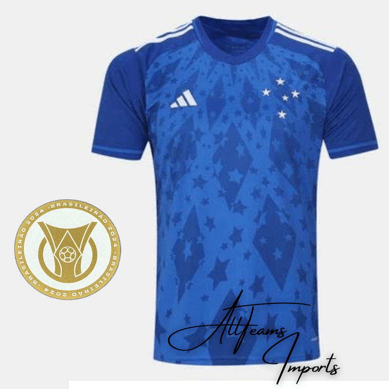 Camisa Cruzeiro 24/25 + Pacth Brasileirão