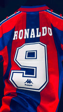 Camisa Retrô Barcelona 1996/97 Ronaldo 9 - Tamanho M Pronta Entrega