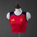 Camisa Baby Look Seleção Espanha - Copa do Mundo 2026 Feminina